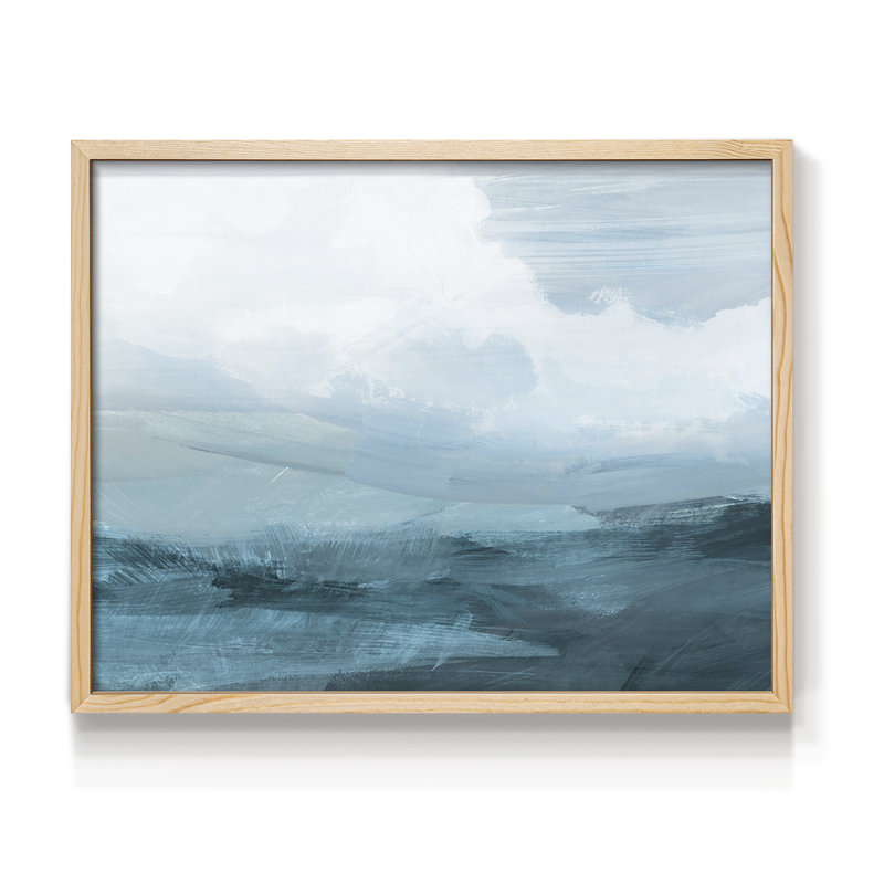 Azure Rising IV - reproduction encadrée - réversible, Naturel, H 16 po x l 20 po