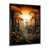 Impression noire sur toile encadrée sélectionné