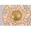 Applique murale dorée 12 lumières Transitional