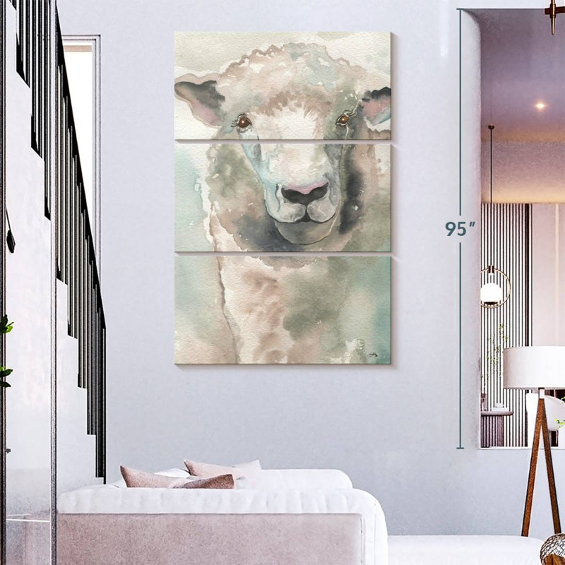 Brampt Muted Lamb, 74'' H x 48'' W