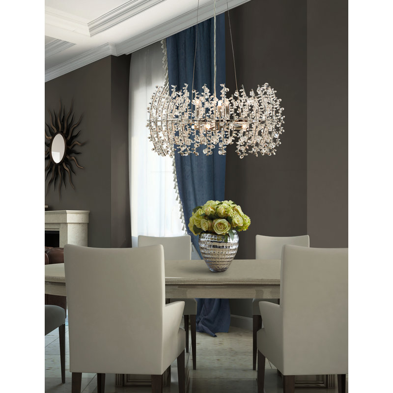 Lustre tambour unique à 6 lumières Viggo