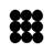 Black+White Dot Gallery Wall II by The Maisey Design Shop - Gallery-Wrapped Canvas Giclée on Canvas-232469935-232469921