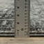 Tapis oriental en polyester tissé à la machine en gris-1375691688