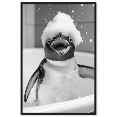 Art Remedy Funny Bathroom Art Canvas Happy Bathtime I