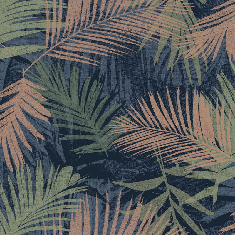 Boutique Jungle Glam Wallpaper, Blue/Green