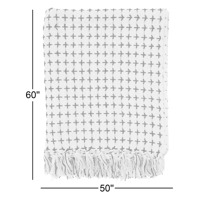 Fairdale Hand Woven Throw Blanket, Black