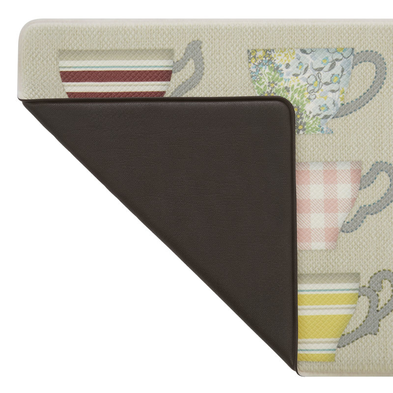 Laura Ashley Bristol Wellness Anti-Fatigue Mat, Rectangle 1'5" x 5', Beige