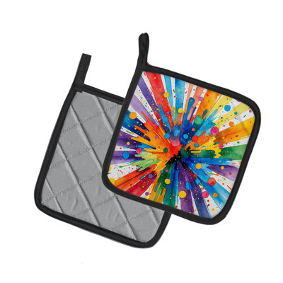 Gay Pride Joy as Resistance Pair of Pot Holders