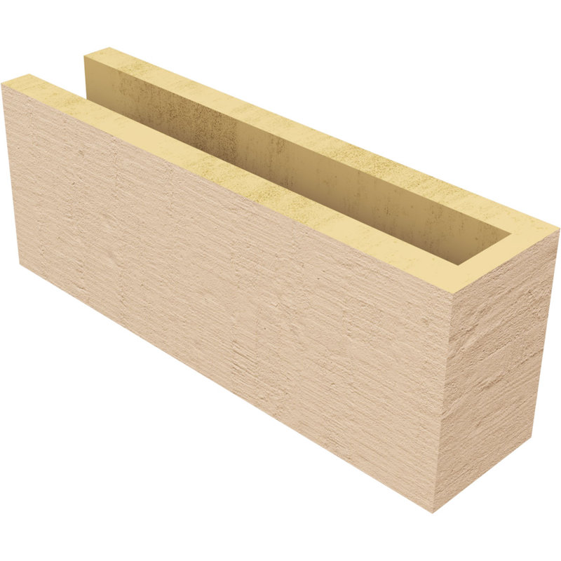 Block Block Woodgrain TimberThane Raider Tail, apprêté brun clair, H 6 po x l 16 po x P 4 po