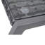 Lionel Square Metal Outdoor Side Table , 50cm cm W 49.5cm cm D