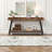 71 Inch Extra Long Console Table with Metal Frame, 200 LB Capacity Sofa Table-264709651-264709648