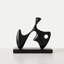 Objet décoratif en bois massif noir Boho