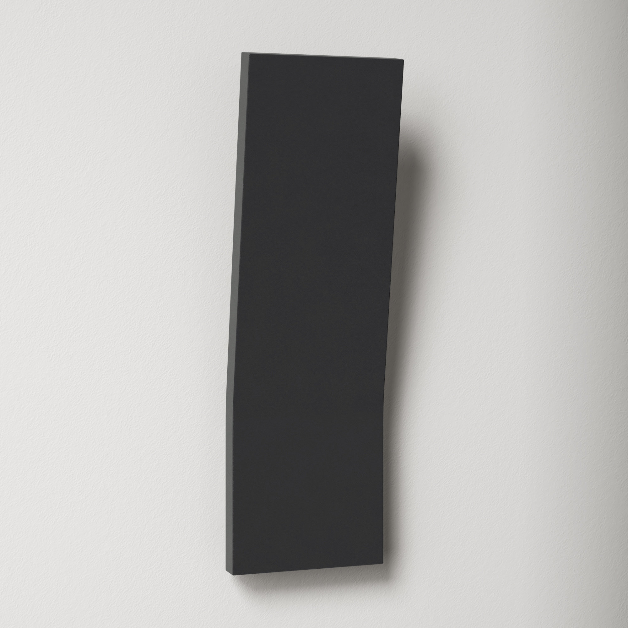 Ogden Novelty Outdoor LED Wall Light, Black, 16'' H x 5'' W x 3.13'' D