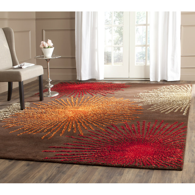 Tapis en laine et viscose touffeté à la main Amier Soho, Rectangulaire 8 pi x 10 pi