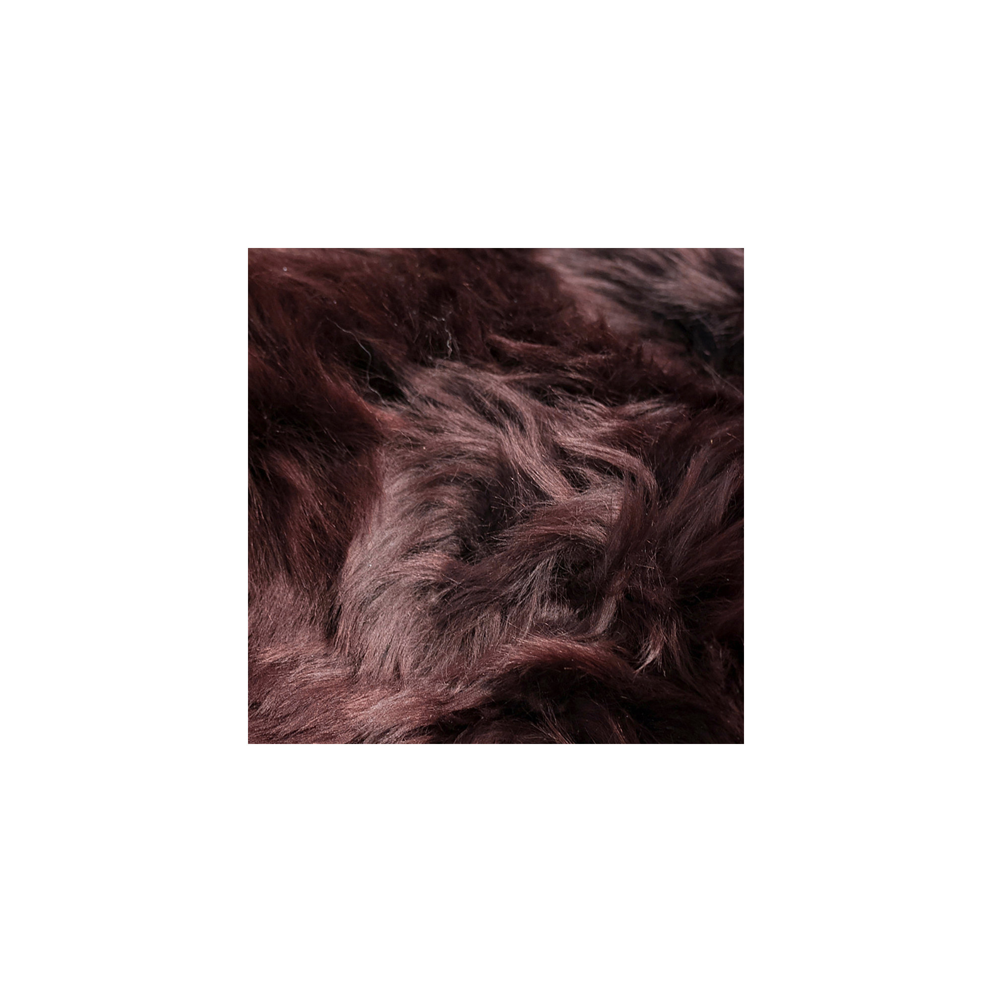 Dunmore Sheepskin Dark Brown Rug, Novelty 2' x 5'6"
