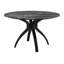 Sumay Round Stone Top Metal Base Dining Table