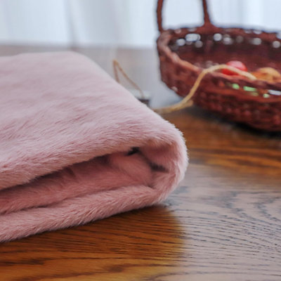 Short Plush Shaggy Faux Fur Fabric Cat Printed Skin Fluffy Soft, DIY Sewing Crafts, Upholstery