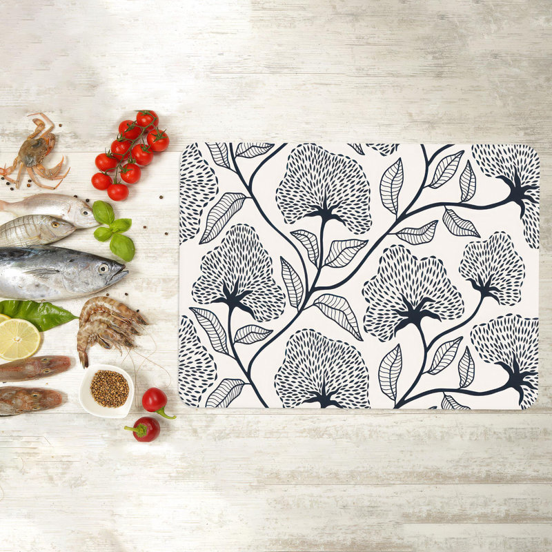 Planche à découper en verre Botanical, 11 po x 15 po
