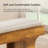 55.2" Dining Bench With Linen Cushion