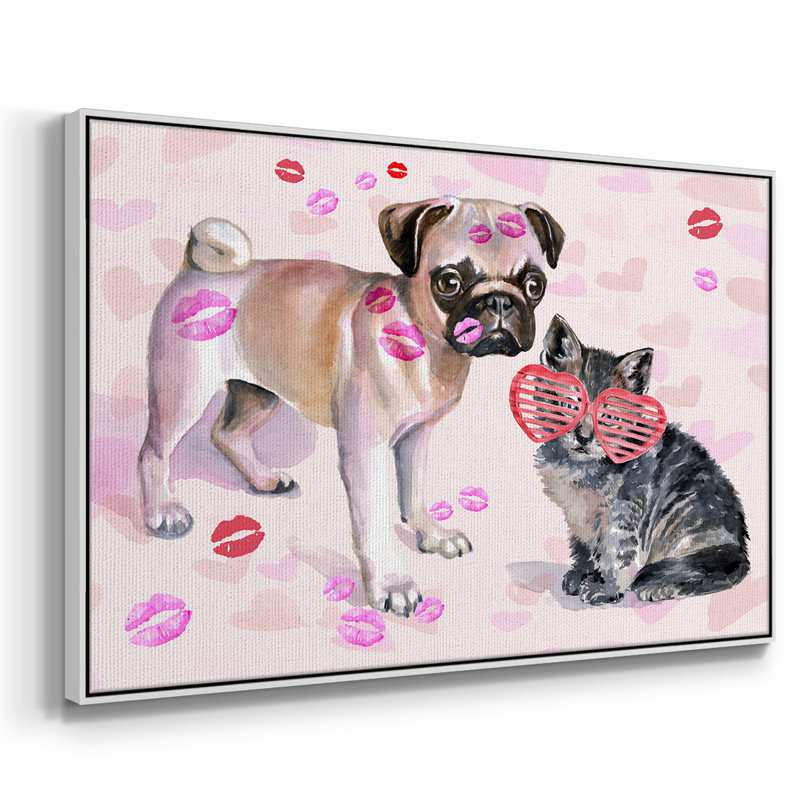 «Cute Couture Collection A», reproduction d'art sur toile, H 25 po x l 37 po x P 2 po, Blanc