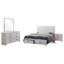 Ensemble de chambre avec grand lit Silc, 4 pièces, blanc bord de mer et bronze-114566163-114566165