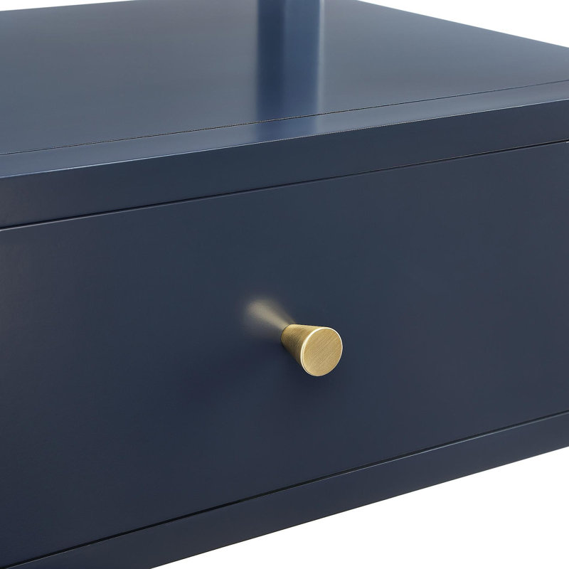 Table de chevet 1 tiroir Olana, Dark Blue
