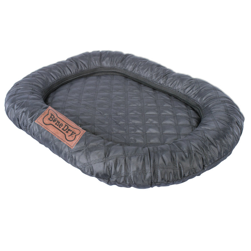 Traversin matelassé Calton, Grand (l 34 po x P 22 po x H 2 po), Noir