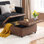 Table basse avec repose-pieds 35,5 po