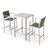 Caggiano 2 - Person Wicker Patio Dining Set with Square Table