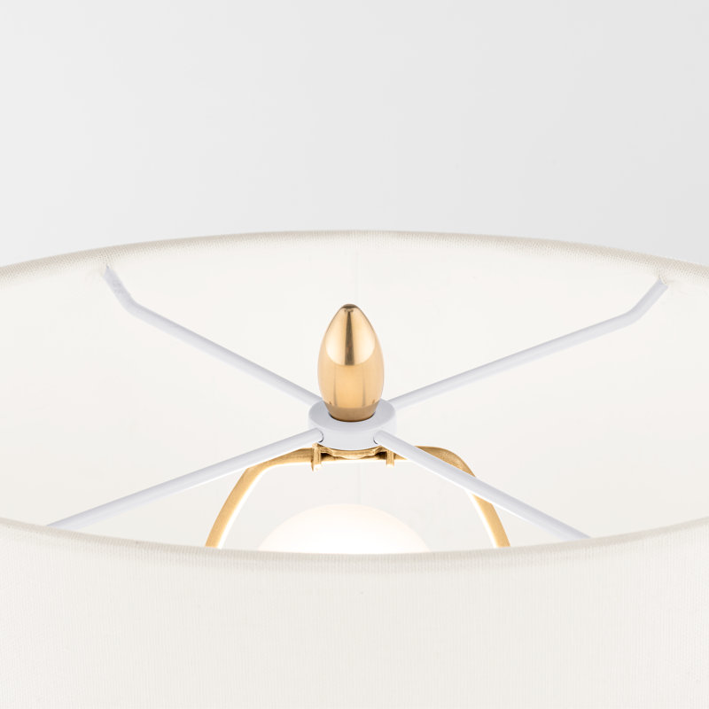 Olinda Table Lamp, Crackled Ivory
