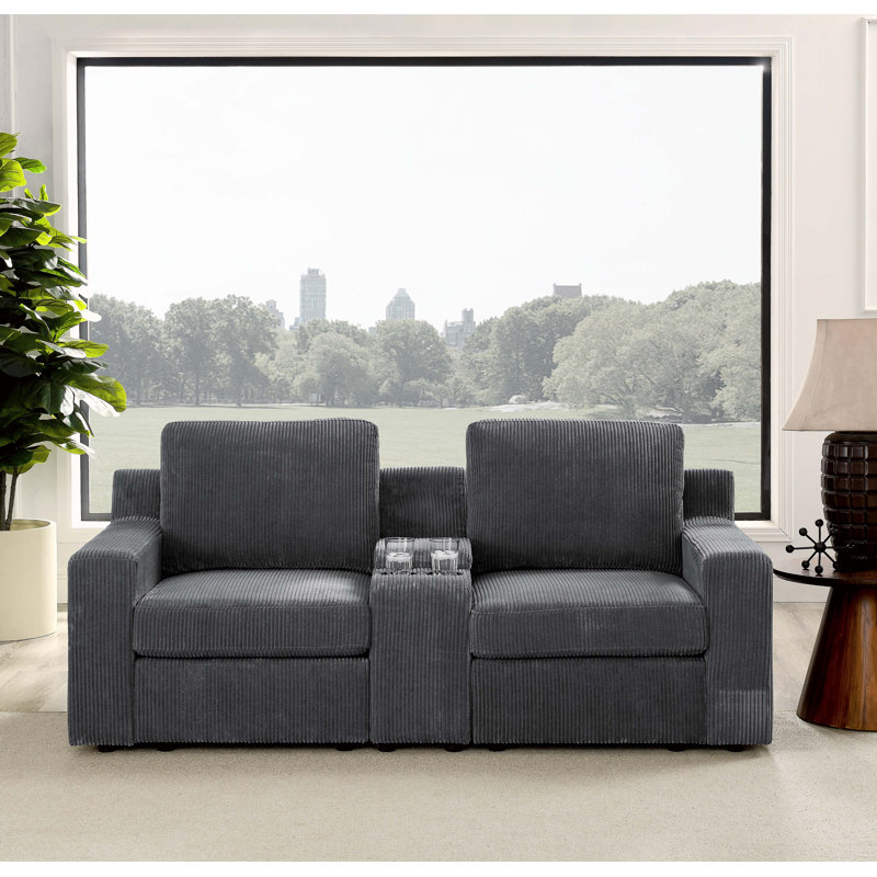 Llanybydder Loveseat, Dark Gray