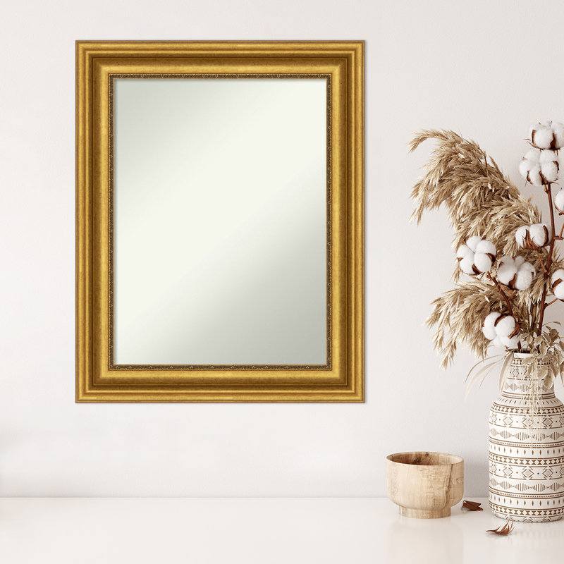 Francel Wood Flat Wall Mirror, 29.75" H x 23.75" W