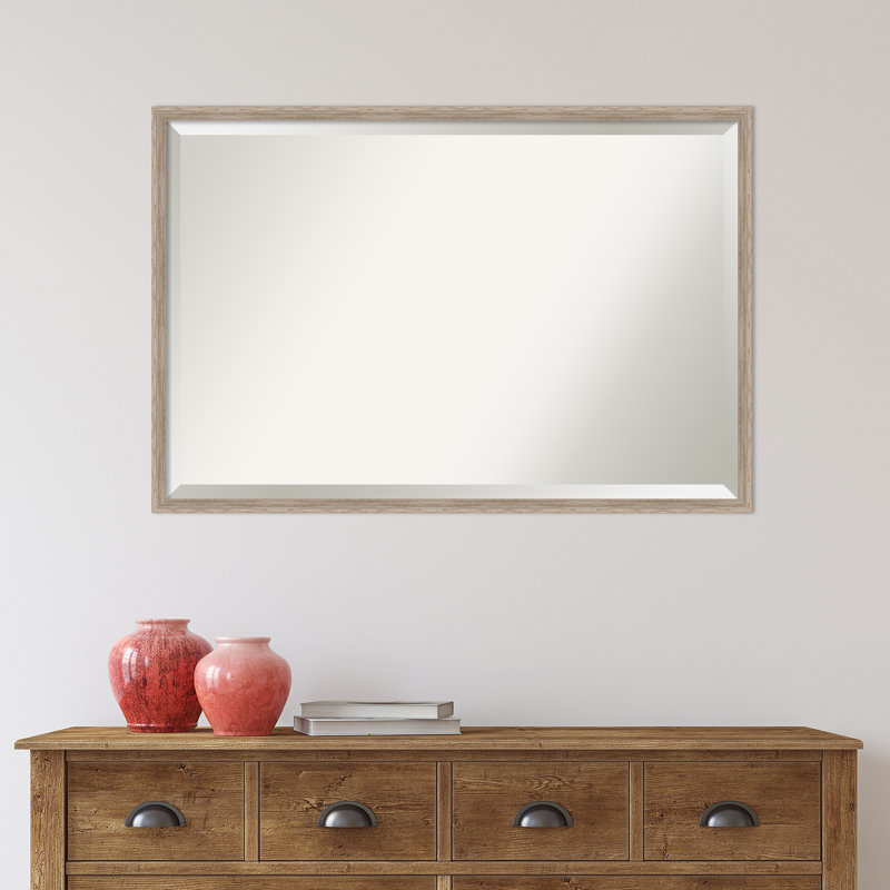 Miroir d'appoint Modeste, 25,25 po x 37,25 po, Blanc vieilli