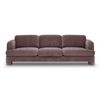 Halsey Brown Textured Fabric Sofa
