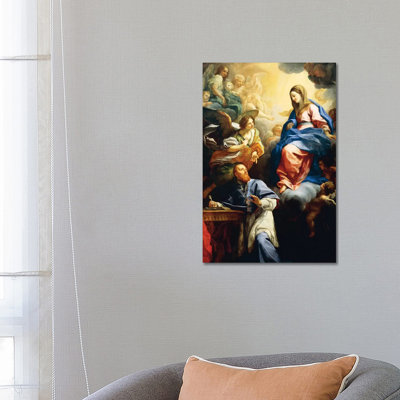 Virgin With Child Appearing To St. Francis De Sales, 1691 by Carlo Maratta - Wrapped Canvas Painting