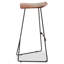 Bucyrus Upholstered Counter Stool with Metal Frame-1540806505