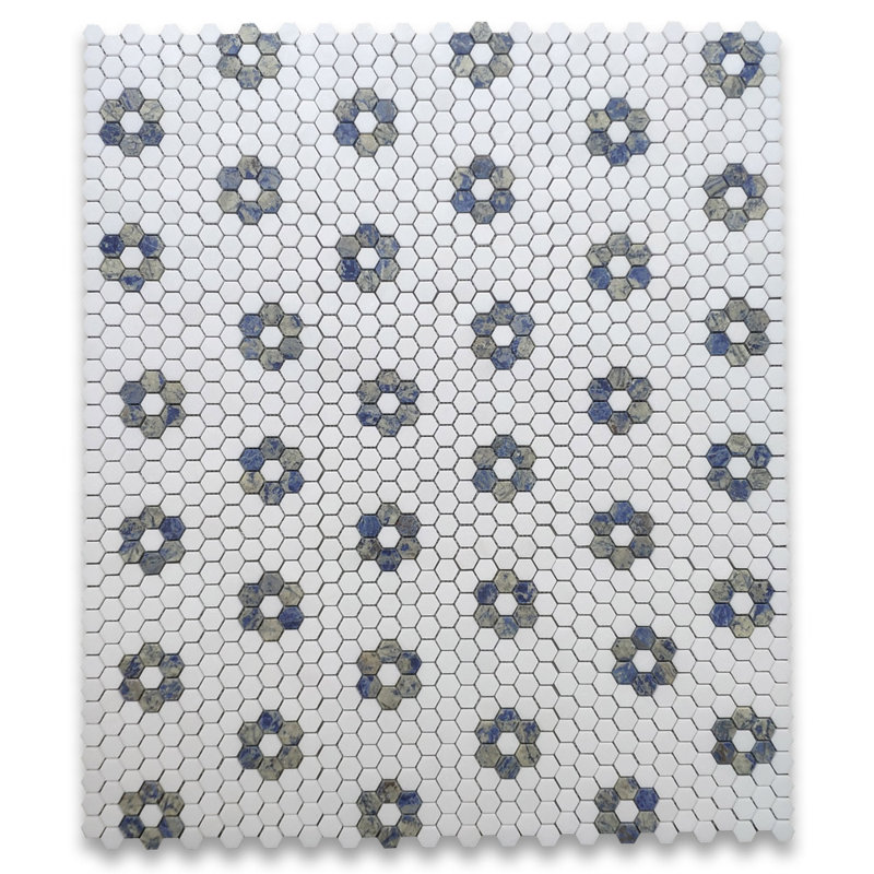 10" x 11" Marble Mosaic Wall & Floor Tile