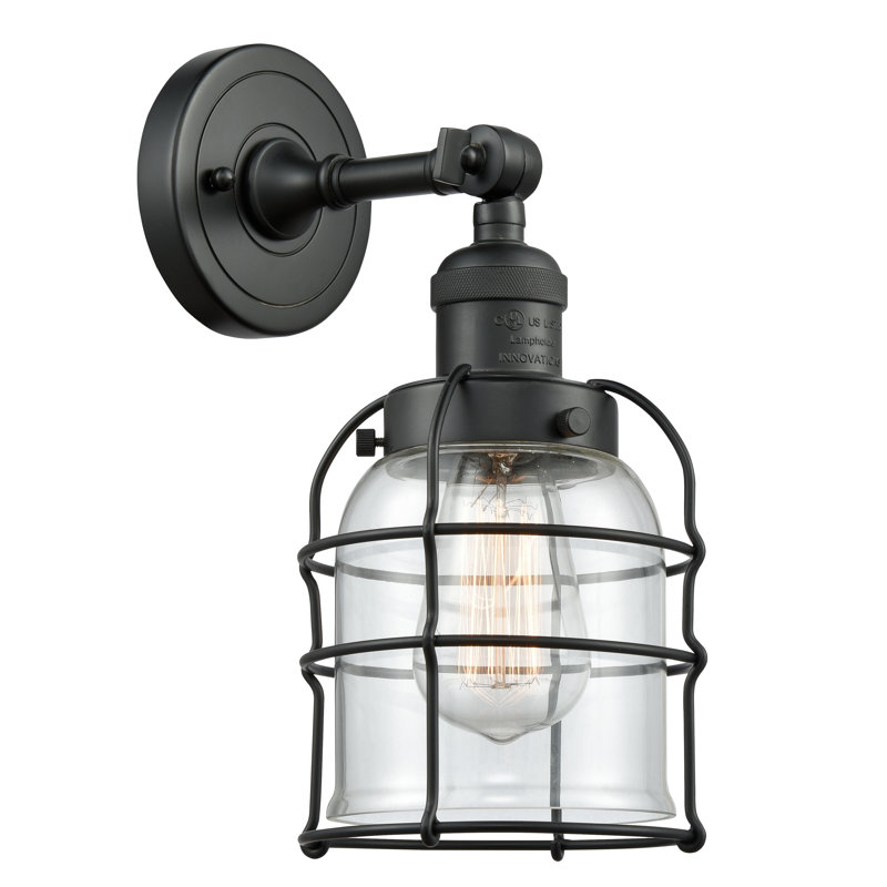 Nathen Semi Flush Mount, LED, Clear, Matte Black