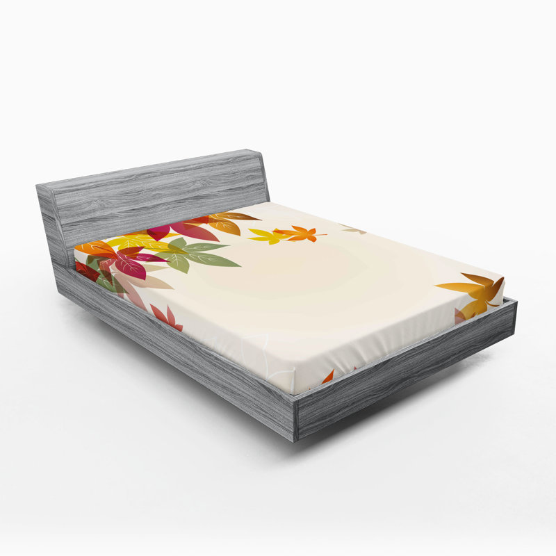Multicolore Ambesonne, Drap-housse de taille simple