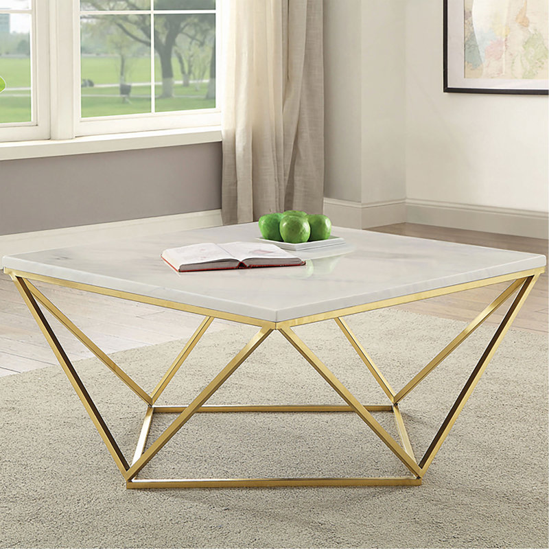 Table basse avec pieds en métal Orion