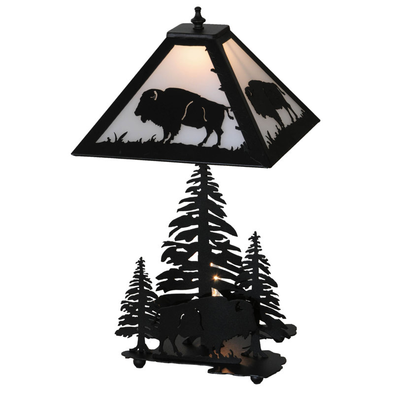 21"H Buffalo W/Lighted Base Table Lamp