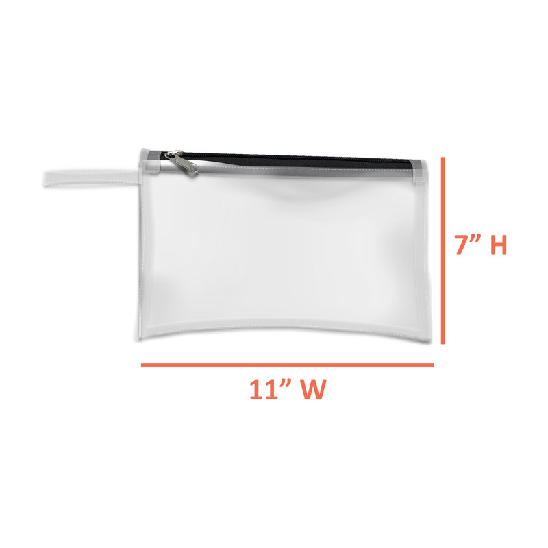 HeavyDuty Multipurpose Waterproof Clear Pouch with Sturdy Zipper,Portable Travel Toiletry Makeup Bag