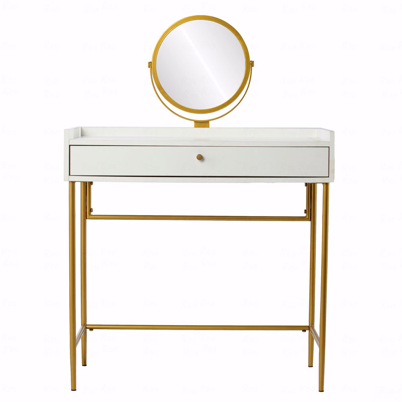 Table de coiffeuse avec miroir