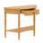 Solid Wood Half Moon Console Table With Drawer – Entryway Accent Table With Storage-122653140