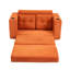 Canapé-lit convertible 2-en-1 avec mousse à mémoire de forme haute densité, revêtement en velours côtelé, conception dépliable et poches de rangement intégrées pour le salon ou la chambre à coucher.-1583429281