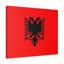 «Albania Country Flag» sur toile-1199459979