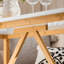 Huling Solid Wood Base Dining Table