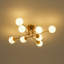 Plafonnier semi-encastré 8 lumières