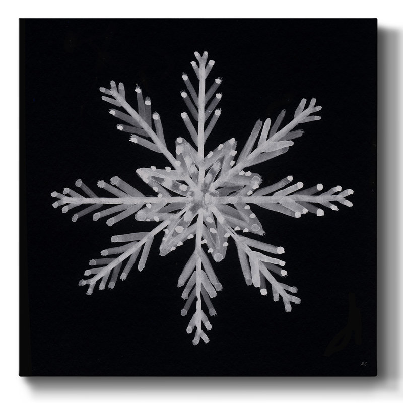 " Snowflake II ", 16" H x 16" W x 1.5" D
