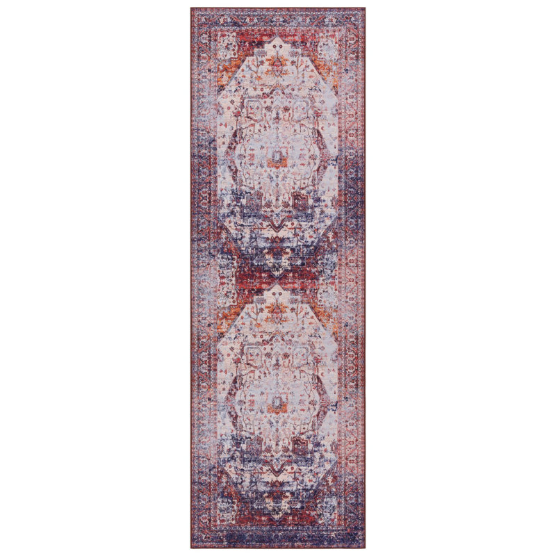 Jetsyn Tucson Performance Machine Washable Oriental Rug, Runner 2'6" x 8'